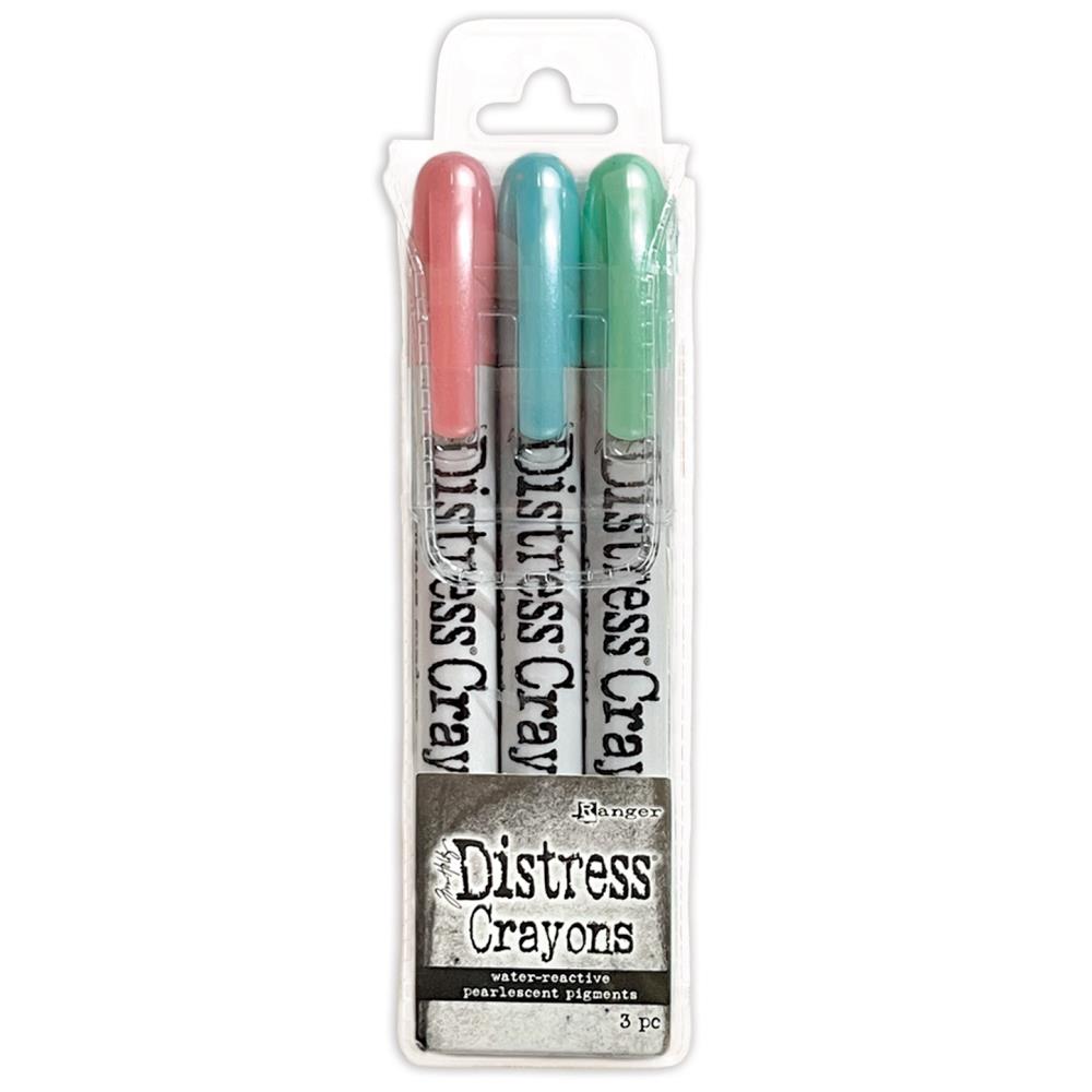 Tim Holtz Distress Crayons Pearl 3pcs - Holiday Set 6