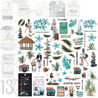 13arts Paper Pack 12" x 12" - Travel Journal