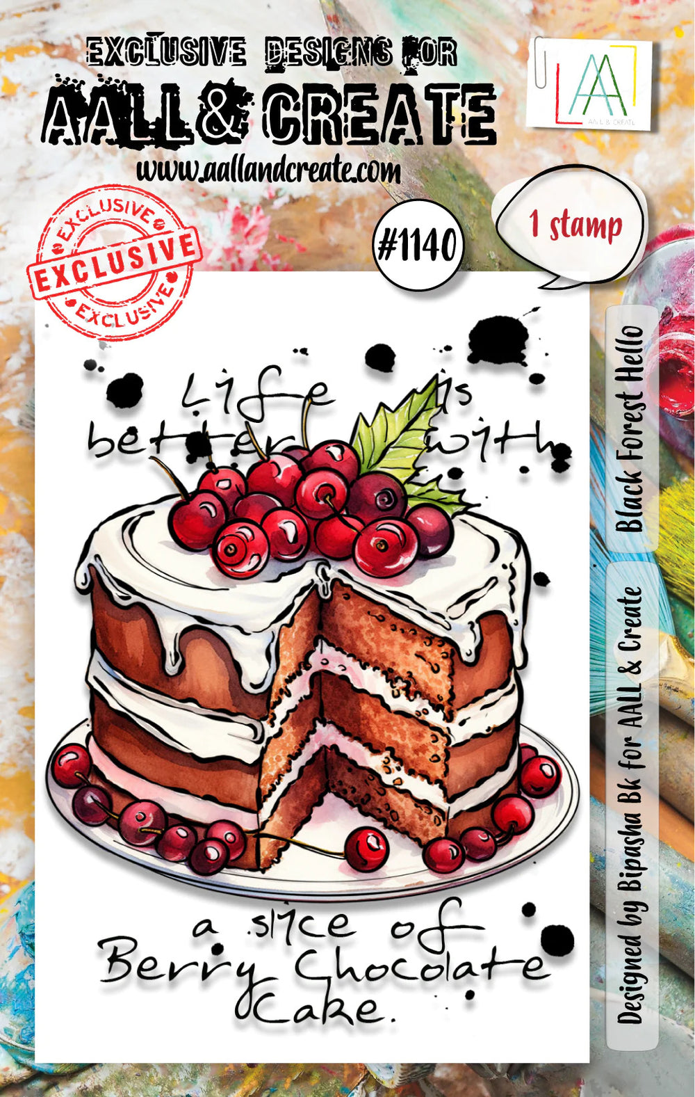 Aall & Create A7 Stamp Set - Black Forest Hello
