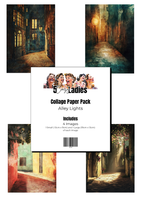 5 Crazy Ladies Collage Paper - Alley Lights