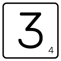 5 Crazy Ladies Journal Stickers - White Scrabble Tiles