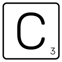 5 Crazy Ladies Journal Stickers - White Scrabble Tiles