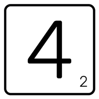 5 Crazy Ladies Journal Stickers - White Scrabble Tiles