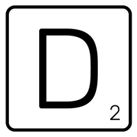 5 Crazy Ladies Journal Stickers - White Scrabble Tiles