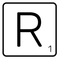 5 Crazy Ladies Journal Stickers - White Scrabble Tiles