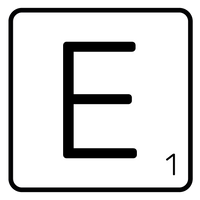 5 Crazy Ladies Journal Stickers - White Scrabble Tiles