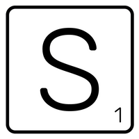 5 Crazy Ladies Journal Stickers - White Scrabble Tiles