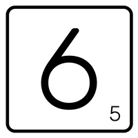 5 Crazy Ladies Journal Stickers - White Scrabble Tiles