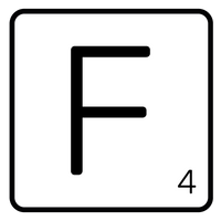 5 Crazy Ladies Journal Stickers - White Scrabble Tiles