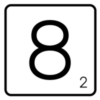 5 Crazy Ladies Journal Stickers - White Scrabble Tiles