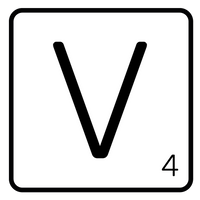 5 Crazy Ladies Journal Stickers - White Scrabble Tiles