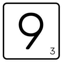 5 Crazy Ladies Journal Stickers - White Scrabble Tiles