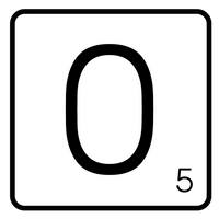 5 Crazy Ladies Journal Stickers - White Scrabble Tiles