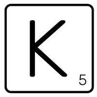 5 Crazy Ladies Journal Stickers - White Scrabble Tiles