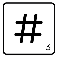 5 Crazy Ladies Journal Stickers - White Scrabble Tiles