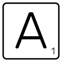 5 Crazy Ladies Journal Stickers - White Scrabble Tiles