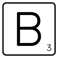 5 Crazy Ladies Journal Stickers - White Scrabble Tiles