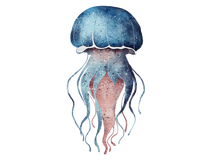 5 Crazy Ladies Journal Stickers - Underwater Wonders