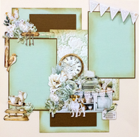 My Happy Place Scrapbook Kit - Double Layout Rustic Charms