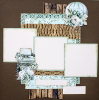 My Happy Place Scrapbook Kit - Double Layout Rustic Charms