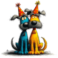 5 Crazy Ladies Stickers - Doggie Best Friends