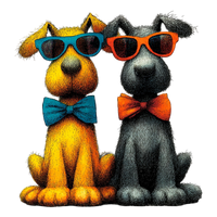 5 Crazy Ladies Stickers - Doggie Best Friends