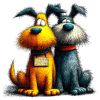 5 Crazy Ladies Stickers - Doggie Best Friends