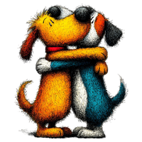 5 Crazy Ladies Stickers - Doggie Best Friends