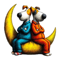 5 Crazy Ladies Stickers - Doggie Best Friends