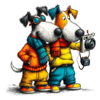 5 Crazy Ladies Stickers - Doggie Best Friends