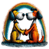 5 Crazy Ladies Stickers - Doggie Best Friends