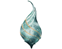 5 Crazy Ladies Journal Stickers - Underwater Wonders