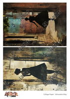 5 Crazy Ladies Collage Paper - Silhouette Alley