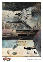 5 Crazy Ladies Collage Paper - Silhouette Alley