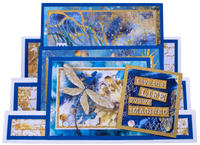 My Happy Place Card Kit - Indigo Fun Folds