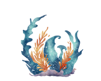 5 Crazy Ladies Journal Stickers - Underwater Wonders