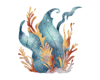 5 Crazy Ladies Journal Stickers - Underwater Wonders