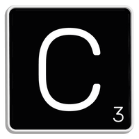 5 Crazy Ladies Journal Stickers - Black Scrabble Tiles