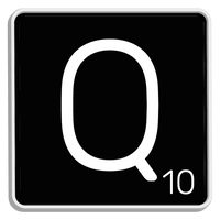 5 Crazy Ladies Journal Stickers - Black Scrabble Tiles