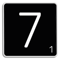 5 Crazy Ladies Journal Stickers - Black Scrabble Tiles