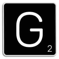 5 Crazy Ladies Journal Stickers - Black Scrabble Tiles