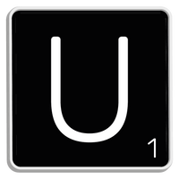 5 Crazy Ladies Journal Stickers - Black Scrabble Tiles