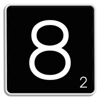 5 Crazy Ladies Journal Stickers - Black Scrabble Tiles