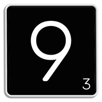 5 Crazy Ladies Journal Stickers - Black Scrabble Tiles