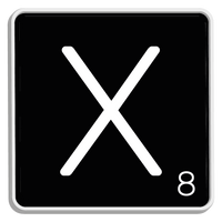 5 Crazy Ladies Journal Stickers - Black Scrabble Tiles