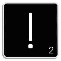 5 Crazy Ladies Journal Stickers - Black Scrabble Tiles