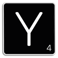 5 Crazy Ladies Journal Stickers - Black Scrabble Tiles