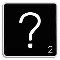 5 Crazy Ladies Journal Stickers - Black Scrabble Tiles