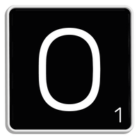 5 Crazy Ladies Journal Stickers - Black Scrabble Tiles