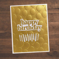 Paper Rose Die Set - Happy Birthday Chunky Layered